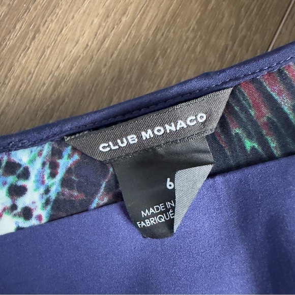 Club Monaco Nelly Strapless Palm Print Dress - Size 6 - Picture 9 of 11